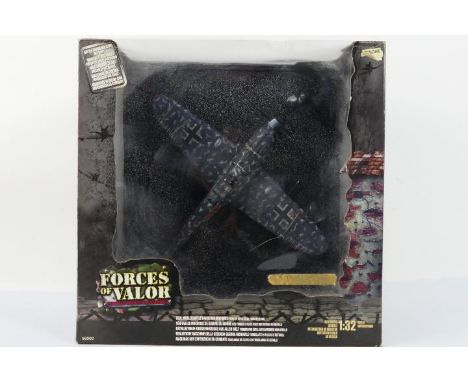 Forces of Valor - A boxed 1:32 scale Forces of Valor #80025 diecast WW2 German Messerschmitt Bf 109G Red 29 (Finland 1944). T