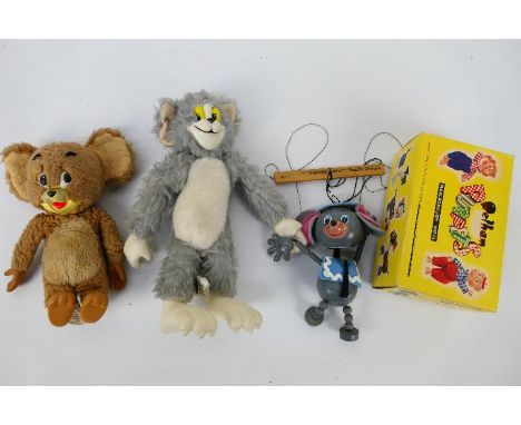 Pedigree - Pelham - Vintage Tom & Jerry soft toys with plastic features by Pedigree and a boxed Pelham Mouse # A9. The soft t