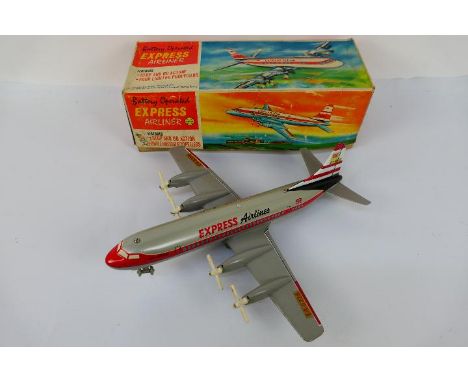 Marx Toys - Express Airliner. A boxed Marx Toys Battery Operated Express Airliner. Item appears in Excellent condition and in