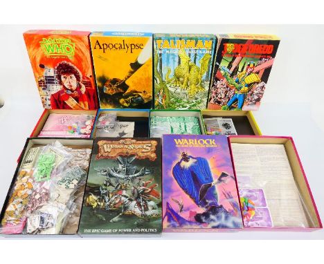 Games Workshop - Warlock - Judge Dredd. A selection of Six, boxed Games Workshop Games appearing in Excellent to NM condition