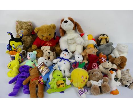 Russ, Ty, Dimasa, McDonald's, Animal Alley, Other - 27 x soft toys and bears - Lot includes a Ty Beanie Baby 'April' Bear. A 