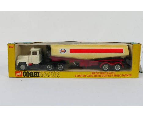 Corgi Major - A Boxed Corgi Major Diecast Model #1152 Mack Truck, with Gloster Saro Articulated Petrol Tanker, 'Esso' slight 