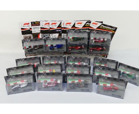 Eaglemoss - Formula 1. A selection of Nineteen boxed 1/43 scale diecast F1 vehicles appearing in Excellent to NM condition, h
