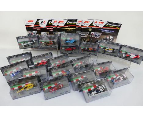 Eaglemoss - Formula 1. A selection of Twenty boxed 1/43 scale diecast F1 vehicles appearing in Excellent to NM condition, hou