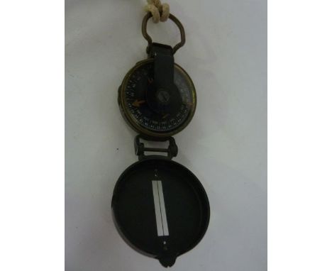 An early 20th century American military compass by W & LE Gurley, Troy, New York, USA