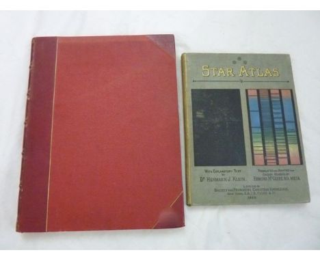 The Physical Atlas of Natural Phenomena by A K Johnston 1850, with leather spine together with a 19th century Star Atlas, pub