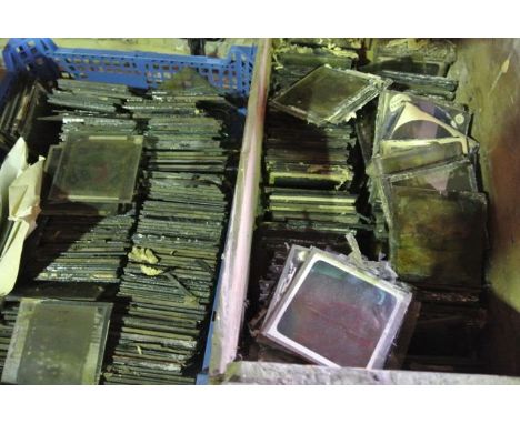 A large quantity of Magic Lantern glass slides with photographic subjects of historical interest to include scenes of indigen