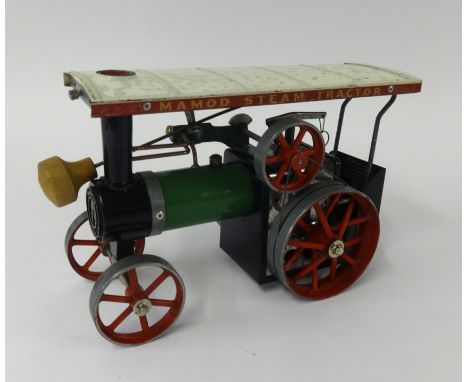 A Mamod steam traction engine.