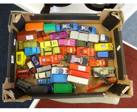 A collection of 41 Playworn Matchbox, Corgi Juniors and Husky models plus others.