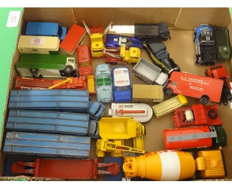 A collection of 30 Playworn, Matchbox, Corgi and other items.