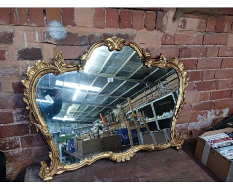 DECORATIVE GILT FRAMED MIRROR A/F CONDITION