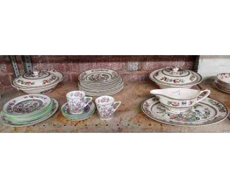 SHELF OF INDIAN TREE CHINA BY JOHNSON BROTHERS