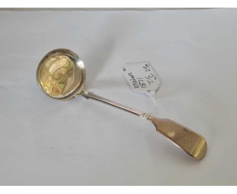 EXETER SILVER CREAM LADLE 1876 BY TS, 29g