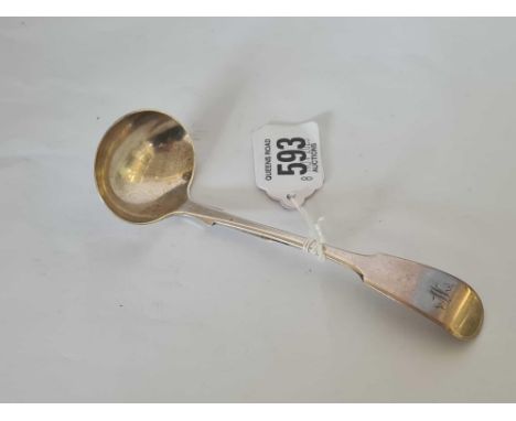 EXETER SILVER CREAM LADLE 1839 BY JO, 26g