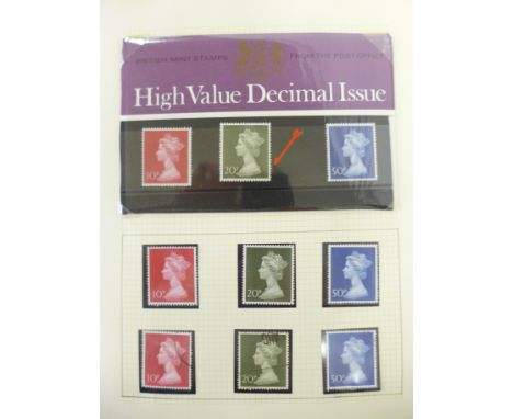 Stamps; GB Machins collection of stamps, covers, presentation packs, booklets, booklet panes, etc., noted Wedgwood £1 booklet