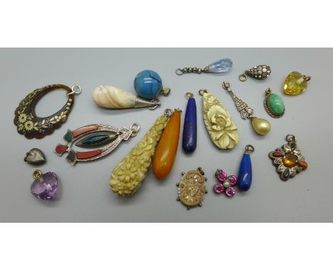 Vintage pendants and charms 