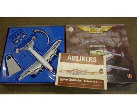 A Corgi Classics die-cast scale model Braniff International Airways airliner, boxed 