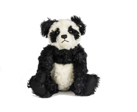 A Steiff Limited Edition Panda bear, 1420 of 2000, in original box with certificate, 2002