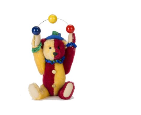 A Steiff Limited Edition for North America The Juggling Harlequin bear, 512 of 2500, in original box with certificate, 2001 (