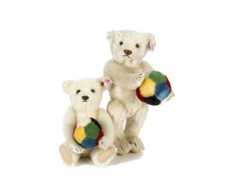 Two Steiff Limited Edition Teddy Bears: The Exhibition Bear made for the UK Spring Trade Fair 2003, 596 of 1500, in original 