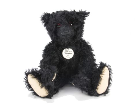 A large Steiff Limited Edition black Teddy Bear 1912, 637 of 1912, in original box with certificate, 2003