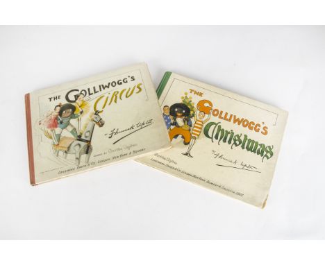 Two Florence K Upton Golliwogg books: The Golliwogg’s Circus, 1903 and The Golliwogg’s Christmas, 1907, published by Longmans