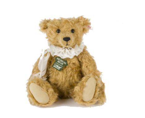 A Steiff Limited Edition for Harrods The Poet Bear, 402 of 2000, musical playing ‘Gavotte’, in original box with certificate,