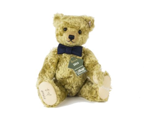 A Steiff Limited Edition for Harrods Bernie Teddy Bear, 35 of 1500, signed on pad by H Steiff, in original box with certifica