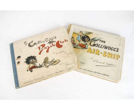 Two Florence K Upton Golliwogg books: The Golliwogg’s Air-ship, 1902 and The Golliwogg’s Bicycle Club, 1897, published by Lon