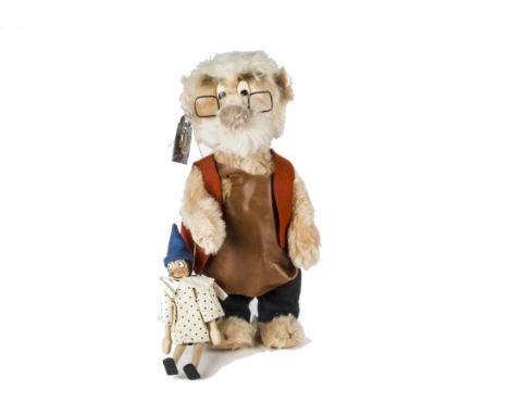A Steiff Limited Edition for Walt Disney World 9th Convention Geppetto and Pinocchio, 541 of 1500, 1996