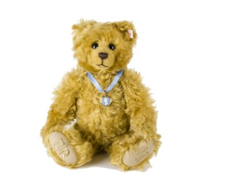 A Steiff Limited Edition Golden Jubilee Teddy Bear, exclusively for the Guild of Specialist Glass and China Retailers with We