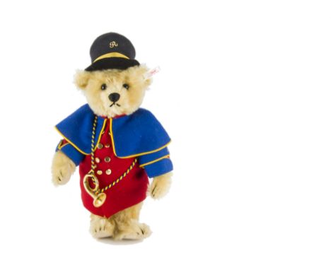 A Steiff Limited Edition Heinrich der Postillion Teddybear, 1545 of 2000, in original box with certificate, 1996