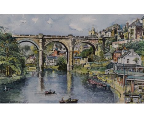 D. Graham Deans (20th Century, British), a watercolour, Knaresborough Viaduct, North Yorkshire, signed and dated '81 to the l