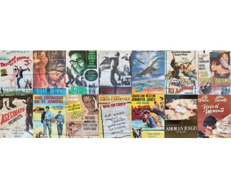 A collection fourteen Argentinian film posters, to include Wounds Of Love, Bride By Mail, Barefoot In The Park, Moment By Mom