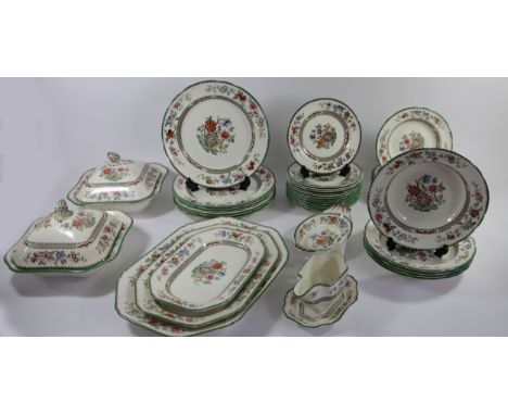 A Spode Copeland forty piece dinner service "Chinese Rose" Rd No: 629599 (2). 