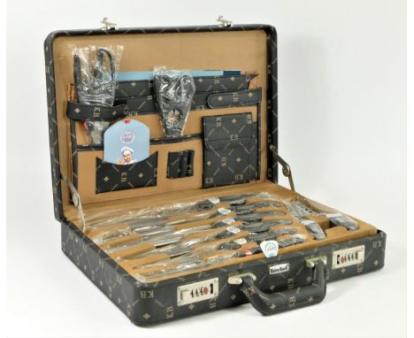 A Kaiserbach 24 piece knife set, including meat fork, boning knife, steak knives and forks, all in a hard Kaiserbach branded 
