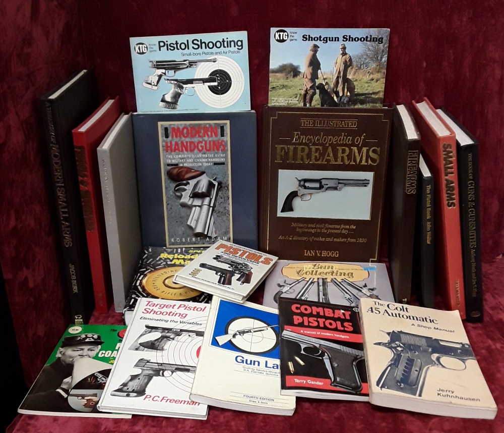 A collection of books for gun enthusiasts to include "Encyclopaedia of