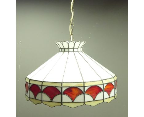 Large Tiffany style centre light fitting, D49cm  Condition Report Click here for further images, condition, auction times & d