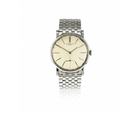 AUDEMARS PIGUET A WHITE GOLD COLOURED BRACELET WATCH, NO. 6233, CIRCA 1960Movement: Cal. 2001, manual wind Case: White gold c