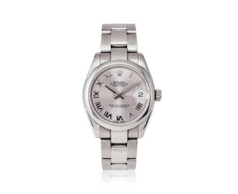 ROLEX, OYSTER PERPETUAL DATEJUST, REF. 178240 A LADY'S STAINLESS STEEL BRACELET WATCH WITH DATE, NO. M308982, CIRCA 2007Movem