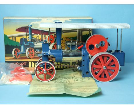 Wilesco D40 Traction Engine, boxed with accessories.