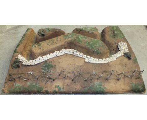 'The Trenches on the Table - An Impression of Actual Trenches Somewhere in France Designed by an Officer in the Rifle Brigade