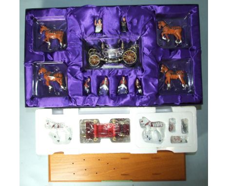 Corgi, CC09901 State Landau - Golden Jubilee 1952-2002 and 37003 State Landau - Queen Mother's Century 1900-2000, both boxed,