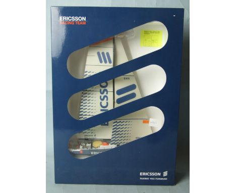 An Ericsson Racing Team yacht model, boxed.