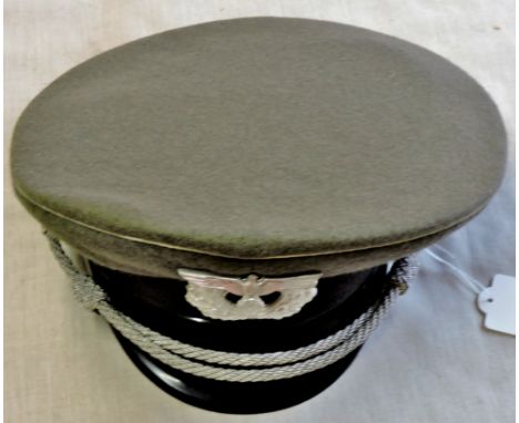 German WWII Army Officers Cap, no makers marks on the badges, S3117/3II on the inside peak. Medium size. See T&C's