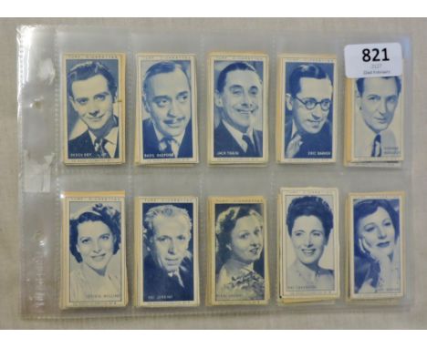 Carreras-Turf Slides 1956-Radio celebrities, set 50/50, VG/EX