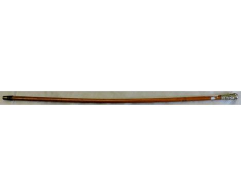 British WWI Suffolk Regiment Swagger Stick, silver topped but is sadly a little dented. 
