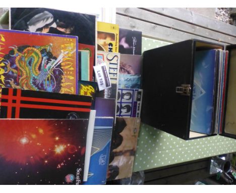 Records : 30+ vintage classic rock LP's, conditions vary, incl Beatles, Rolling Stones, Thin Lizzy, Yes, Christie etc.