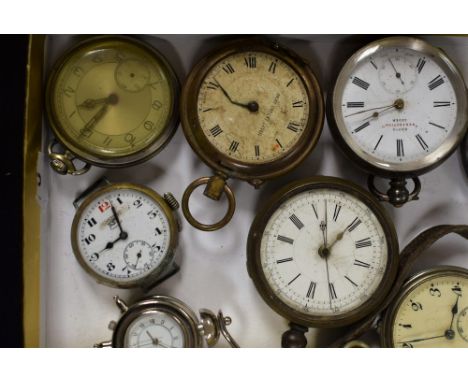 Pocket Watches - a late 19th century white metal pocket watch, stamped 935; a Leonidas pocket watch, War Ministry department 