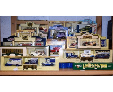 Die-Cast Vehicles - Lledo including Days Gone, Vanguards, Dad's Army, Derby Corporation Evening Telegraph Bus, boxed sets, et